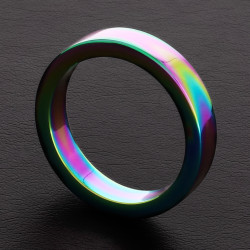 Triune Cockring Rainbow Métal 8mm